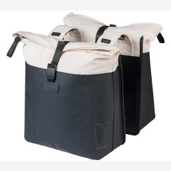 Dobbelt cykeltaske Basil Vive 28 35L 14 x 30 x 38 cm hvid/sort