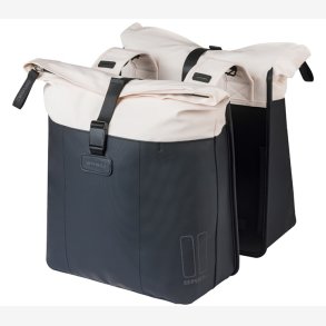 Dobbelt cykeltaske Basil Vive 28 35L 14 x 30 x 38 cm hvid/sort