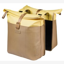Dobbelt cykeltaske Basil Vive 28 35L 14 x 30 x 38 cm sand/gul