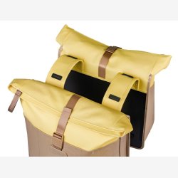 Dobbelt cykeltaske Basil Vive 28 35L 14 x 30 x 38 cm sand/gul