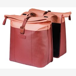 Dobbelt cykeltaske Basil Vive 28 35L 14 x 30 x 38 cm bordeaux/pink