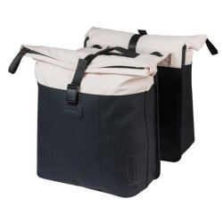 Dobbelt cykeltaske Basil Vive MIK 28-35L 14 x 30 x 38 cm - sort/hvid