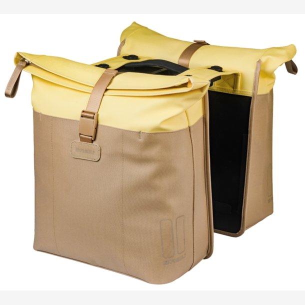 Dobbelt cykeltaske Basil Vive MIK 28 35L 14 x 30 x 38 cm sand/gul