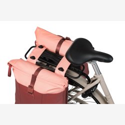 Dobbelt cykeltaske Basil Vive MIK 28 35L 14 x 30 x 38 cm bordeaux/pink
