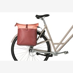 Dobbelt cykeltaske Basil Vive MIK 28 35L 14 x 30 x 38 cm bordeaux/pink