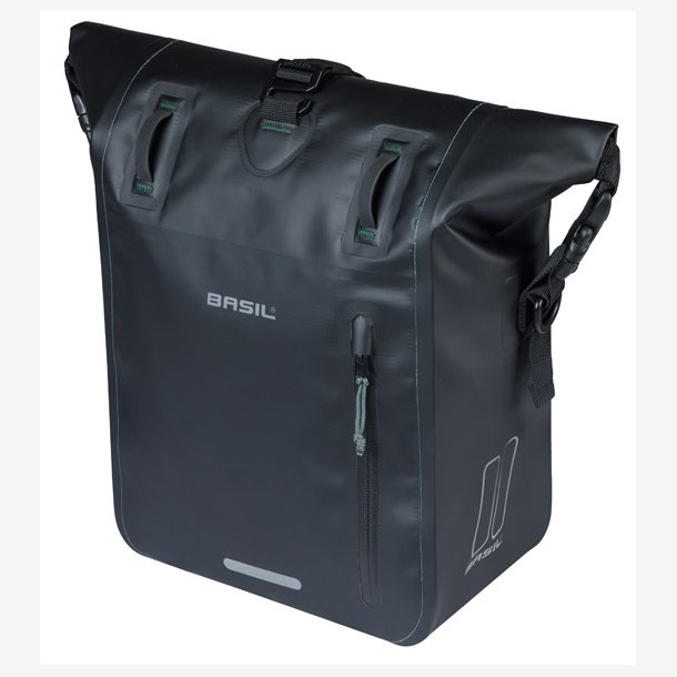 Cykeltaske Basil Rivo M presenning MIK 12 15L 14 &times; 25 &times; 38 cm sort