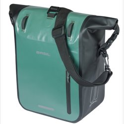 Cykeltaske Basil Rivo M presenning MIK 12 15L 14 &times; 25 &times; 38 cm grn/sort