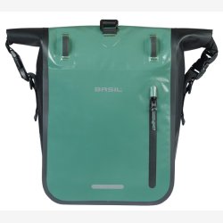 Cykeltaske Basil Rivo M presenning MIK 12 15L 14 &times; 25 &times; 38 cm grn/sort