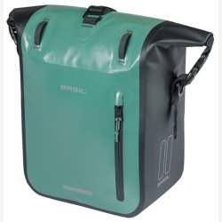 Cykeltaske Basil Rivo M presenning MIK 12 15L 14 &times; 25 &times; 38 cm grn/sort