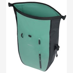 Enkelt cykeltaske Basil Rivo L presenning MIK 25 31L 14 x 28 x 43 cm grn/sort