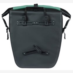 Enkelt cykeltaske Basil Rivo L presenning MIK 25 31L 14 x 28 x 43 cm grn/sort