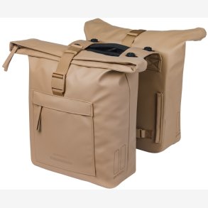 Dobbelt cykeltaske Basil Brooklyn MIK 41L 14 x 30 x 37 cm sand