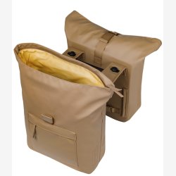 Dobbelt cykeltaske Basil Brooklyn MIK 41L 14 x 30 x 37 cm sand