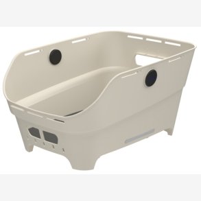 Bagerste cykelkurv Basil Cento Neo WSL 46 x 23 x 14 cm - hvid