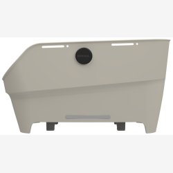 Bagerste cykelkurv Basil Cento Neo WSL 46 x 23 x 14 cm - hvid