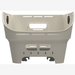 Bagerste cykelkurv Basil Cento Neo WSL 46 x 23 x 14 cm - hvid