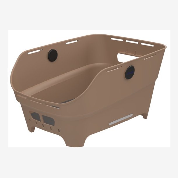 Bagerste cykelkurv Basil Cento Neo WSL 46 x 23 x 14 cm - sand