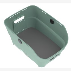 Bagerste cykelkurv Basil Cento Neo WSL 46 x 23 x 14 cm - gr�n