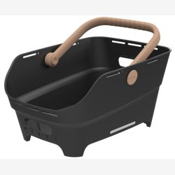 Bagerste cykelkurv Basil Cento Neo 46 x 23 x 14 cm - sort