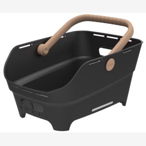 Bagerste cykelkurv Basil Cento Neo 46 x 23 x 14 cm - sort