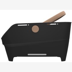 Bagerste cykelkurv Basil Cento Neo 46 x 23 x 14 cm - sort