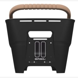 Bagerste cykelkurv Basil Cento Neo 46 x 23 x 14 cm - sort