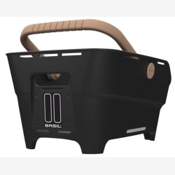 Bagerste cykelkurv Basil Cento Neo 46 x 23 x 14 cm - sort