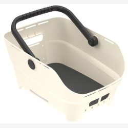 Bagerste cykelkurv Basil Cento Neo 46 x 23 x 14 cm - hvid