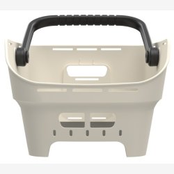 Bagerste cykelkurv Basil Cento Neo 46 x 23 x 14 cm - hvid