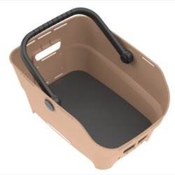 Bagerste cykelkurv Basil Cento Neo 46 x 23 x 14 cm - sand