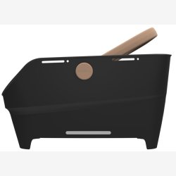 Bagerste cykelkurv Basil Cento Neo MIK 46 x 23 x 14 cm - sort