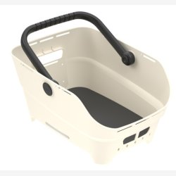 Bagerste cykelkurv Basil Cento Neo MIK 46 x 23 x 14 cm - hvid