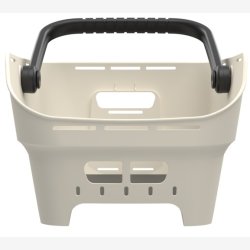 Bagerste cykelkurv Basil Cento Neo MIK 46 x 23 x 14 cm - hvid