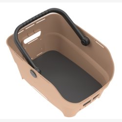 Bagerste cykelkurv Basil Cento Neo MIK 46 x 23 x 14 cm - sand