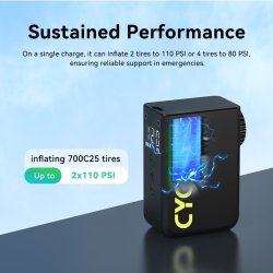 Elektrisk luftpumpe Cyclplus AS2 Ultra - sort