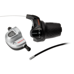 Skifter 3-trins Shimano Nexus SL-3S42E med kabler (1850 mm) og clickbox sort (vrkstedsemballage)