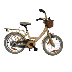 B�rnecykel Bikefun Girly 16 tommer - med kurv og fodbremse - guld