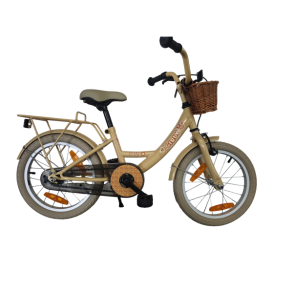 B�rnecykel Bikefun Girly 16 tommer - med kurv og fodbremse - guld
