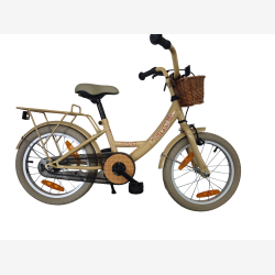 B�rnecykel Bikefun Girly 16 tommer - med kurv og fodbremse - guld
