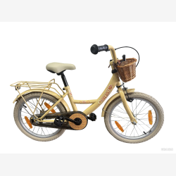 B�rnecykel Bikefun Girly 18 tommer - med kurv og fodbremse - guld