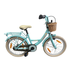 B�rnecykel Bikefun Girly 18 tommer - med kurv og fodbremse - bl�