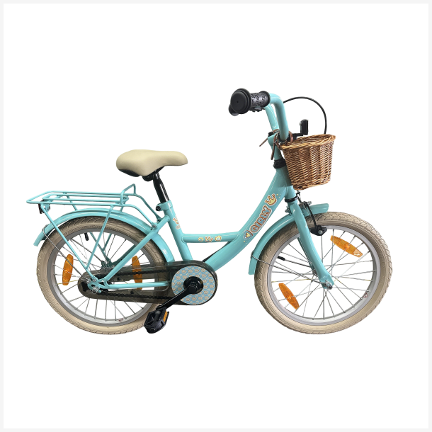 B�rnecykel Bikefun Girly 18 tommer - med kurv og fodbremse - bl�
