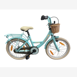 B�rnecykel Bikefun Girly 18 tommer - med kurv og fodbremse - bl�