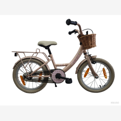 B�rnecykel Bikefun Girly 16 tommer - med kurv og fodbremse - st�vet rosa