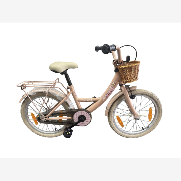 B�rnecykel Bikefun Girly 18 tommer - med kurv og bremsenav - Pink