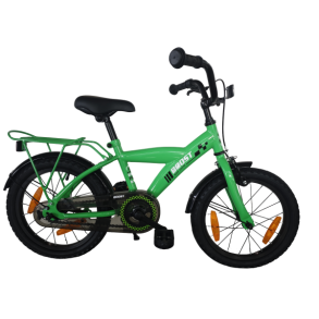 B�rnecykel Bikefun Boost 16 tommer med fodbremse - gr�n