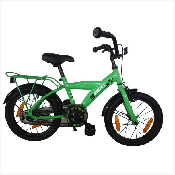 B�rnecykel Bikefun Boost 16 tommer med fodbremse - gr�n