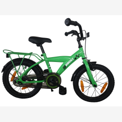 B�rnecykel Bikefun Boost 16 tommer med fodbremse - gr�n