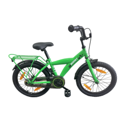 B�rnecykel Bikefun Boost 18 tommer med fodbremse - gr�n