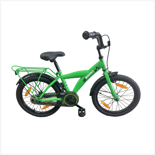 B�rnecykel Bikefun Boost 18 tommer med fodbremse - gr�n